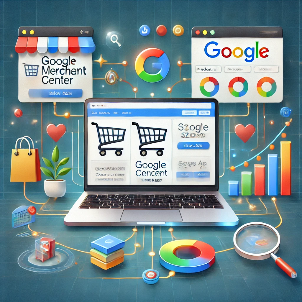 how does google merchant center interact with google ads